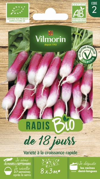 Potagères - Radis de 18 Jours - BIO - PACKAGING_RECTO